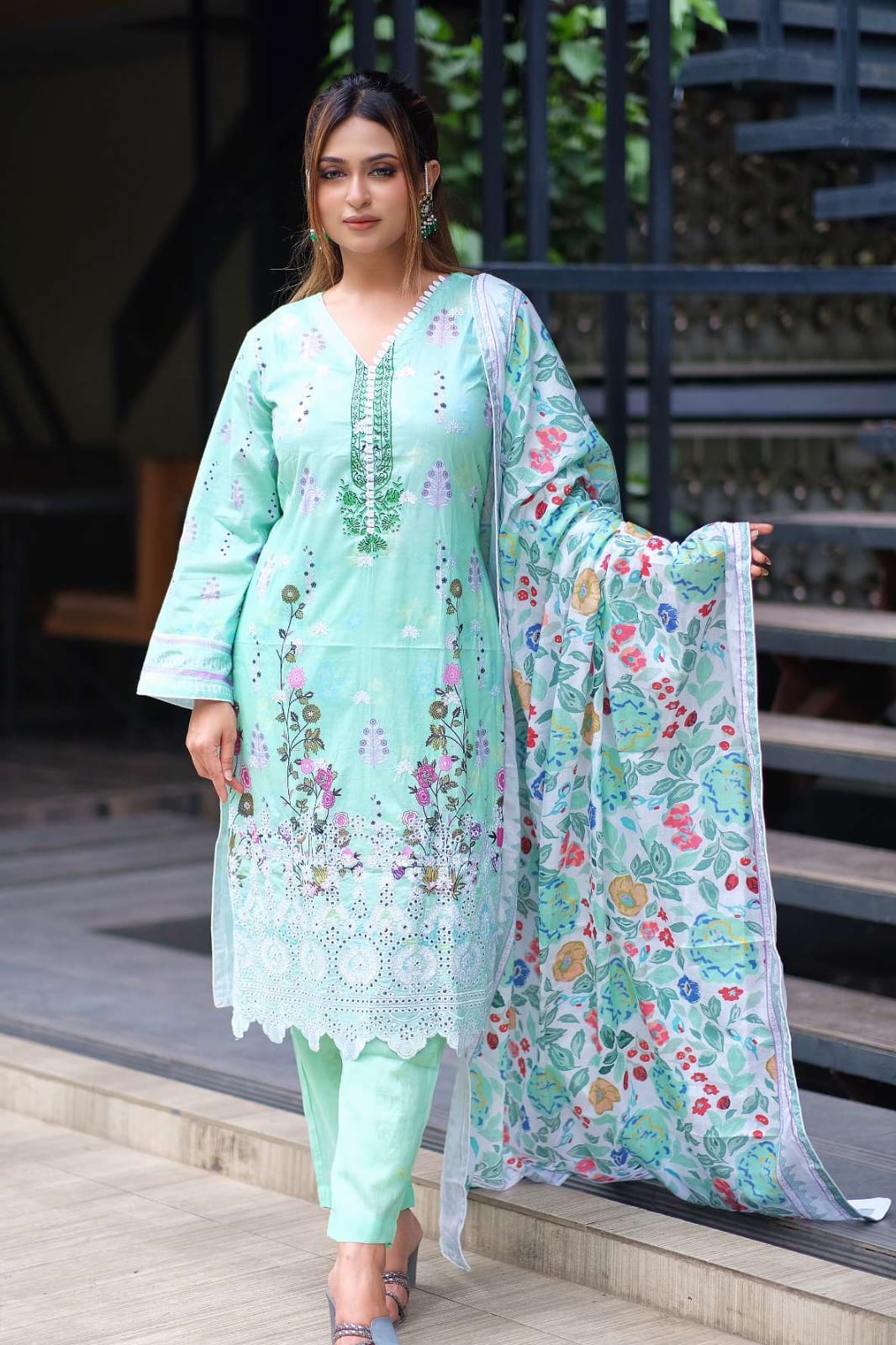 Premium Cotton Ready Three Piece