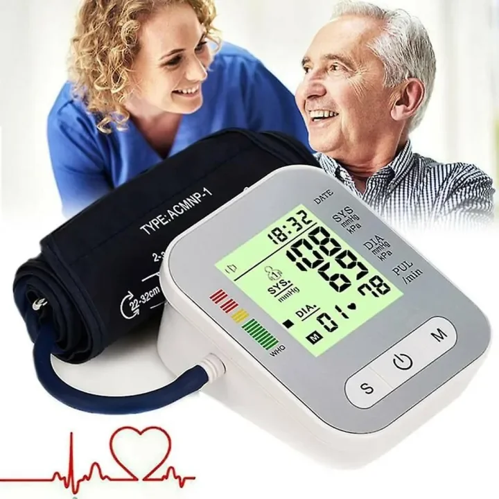 Digital Arm Blood Pressure & Pulse Monitor with Voice