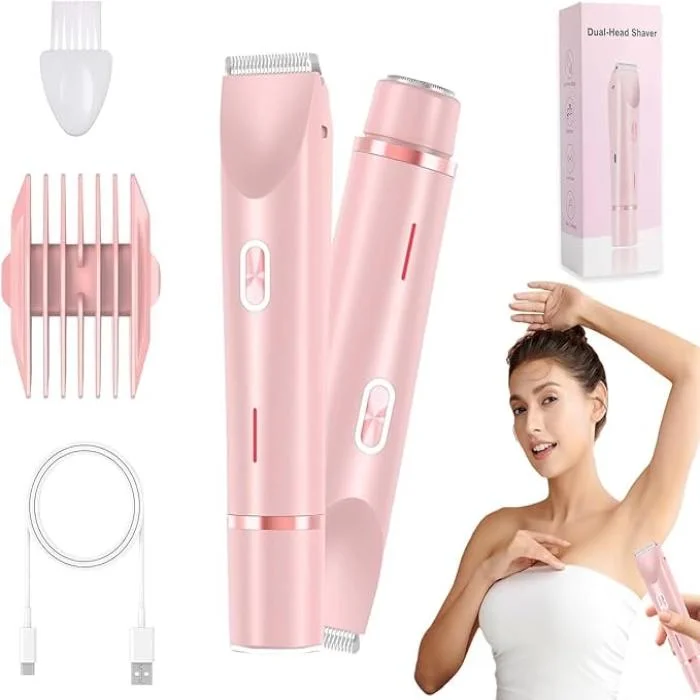 2-in-1 Rechargeable Ladies Trimmer & Shaver